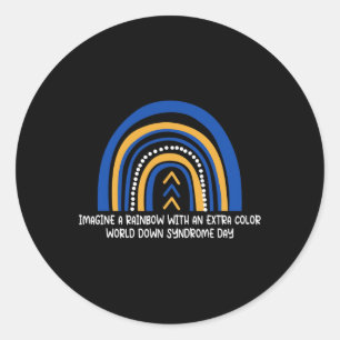 World Down Syndrome Day To Fight Cancer Ideas Down Classic Round Sticker