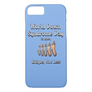 World Down Syndrome Day.  Unique not Less iPhone 8/7 Case