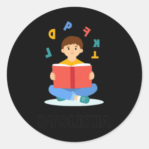 World Dyslexia Awareness Day Racerback Classic Round Sticker