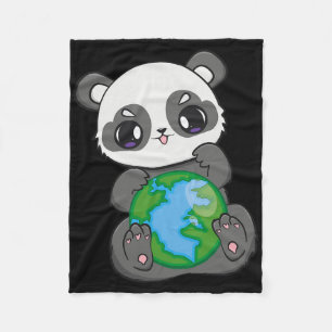 World Earth Day Earthday Panda Fleece Blanket