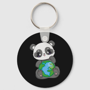 World Earth Day Earthday Panda Key Ring