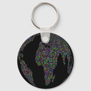 world earth planet globe map key ring