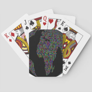 world earth planet globe map playing cards