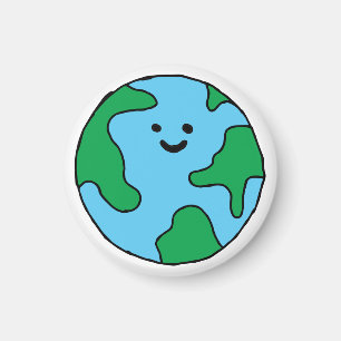 World Ecofriendly Icon Happy Earth Clipart Ecofrie Magnet