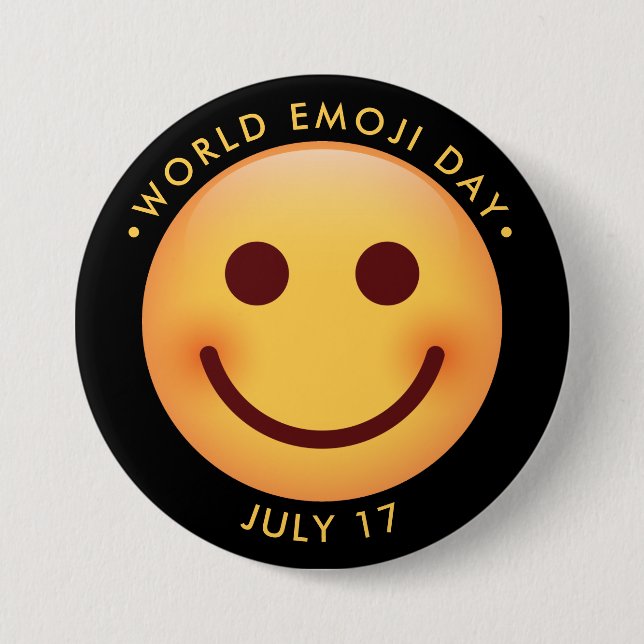 World Emoji Day 7.5 Cm Round Badge (Front)