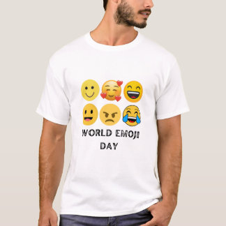 World Emoji Day Celebration Poster T-Shirt
