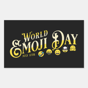 World Emoji Day Rectangular Sticker