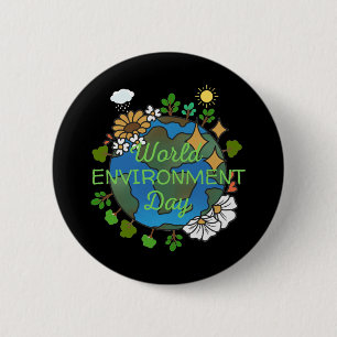 World Environment Day 6 Cm Round Badge