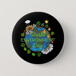 World Environment Day 6 Cm Round Badge