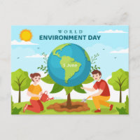World Environment Day Custom Text Planet Trees