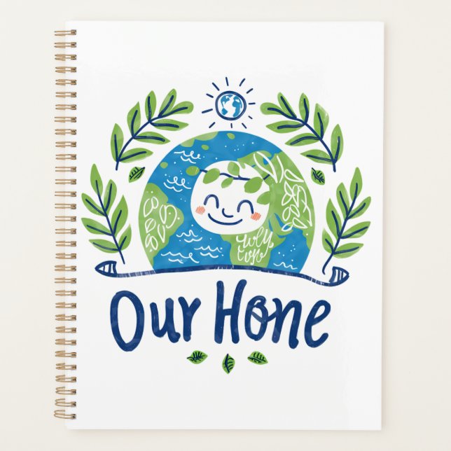 World Environment Day - Happy Earth Illustration Planner (Front)
