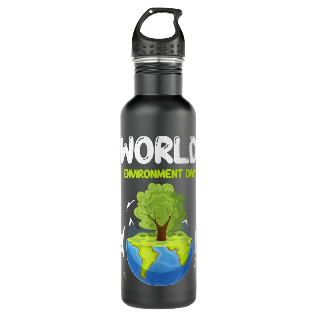 World Environment Day June 5 United Nations 710 Ml Water Bottle (Front)