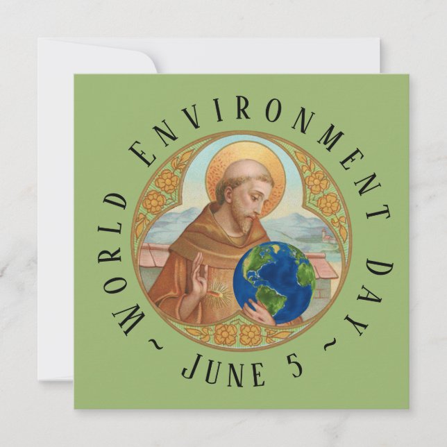 World Environment Day & St Francis of Assisi Card (Front)