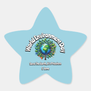 World Environment Day Star Sticker