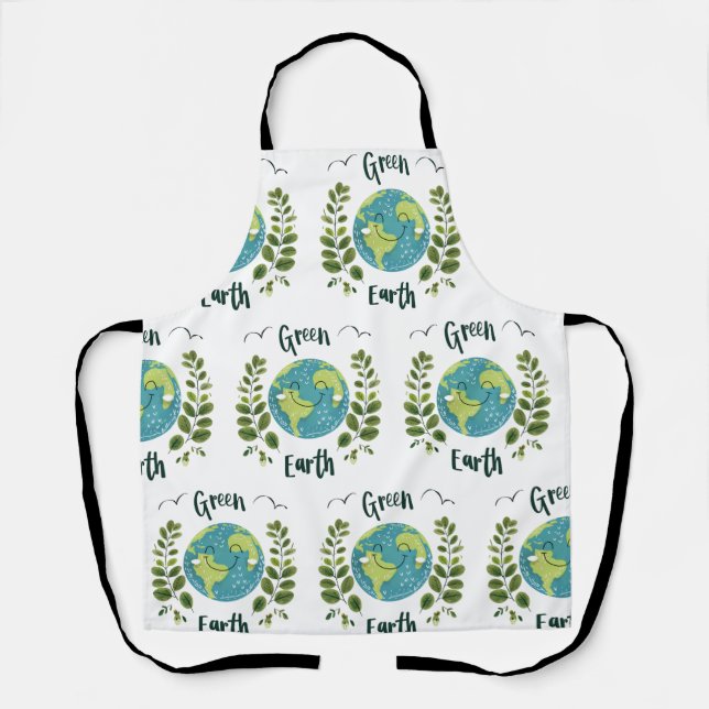 World Environment - Smiling Earth with Green Earth Apron (Front)