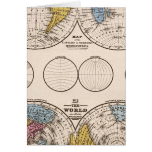 World Equatorial Projection and Polar Projection