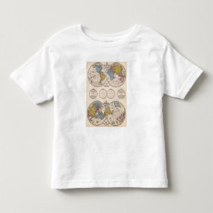World Equatorial Projection and Polar Projection Toddler T-Shirt