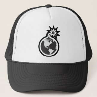 World Explosion Logo Trucker Hat
