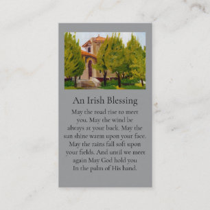 World Fair Pavilion Irish Blessing Memorial Prayer Business Card