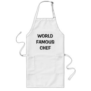 WORLD FAMOUS CHEF Black Text on Apron