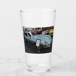 world famous classic e type jaguar glass