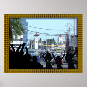 World Famous 'Half Way-Tree' Poster