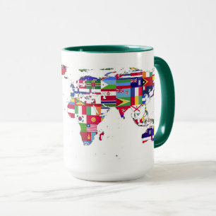 world flag map mug