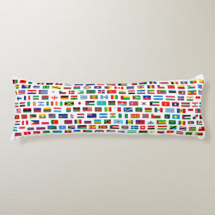 World flags body cushion