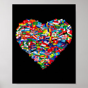 World Flags Earth Day 1 Poster