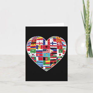 World Flags Earth Day  Card