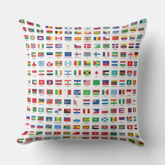 world flags outdoor cushion (Front)