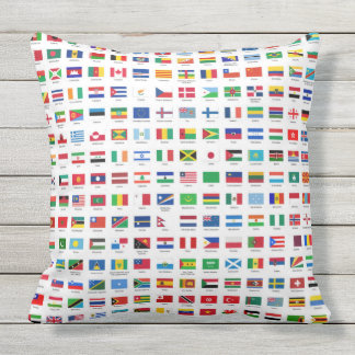 world flags outdoor cushion