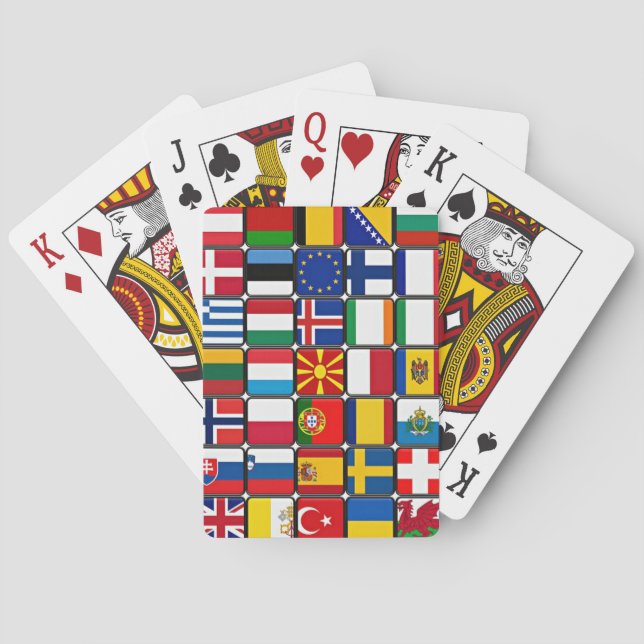 World Flags. Playing Cards (Back)