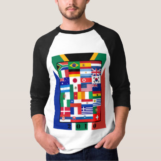 World Flags Soccer 2010 Raglan Sleeve T-Shirt