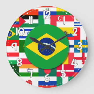 World Flags Wall Clock – International Decor