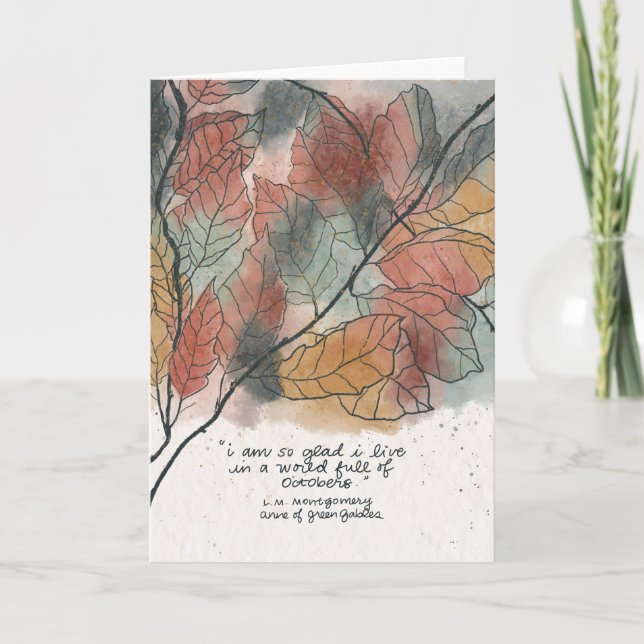 World Full of Octobers, Anne of Green Gables Card (Front)