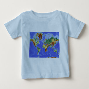 World Geographic International Map Baby T-Shirt
