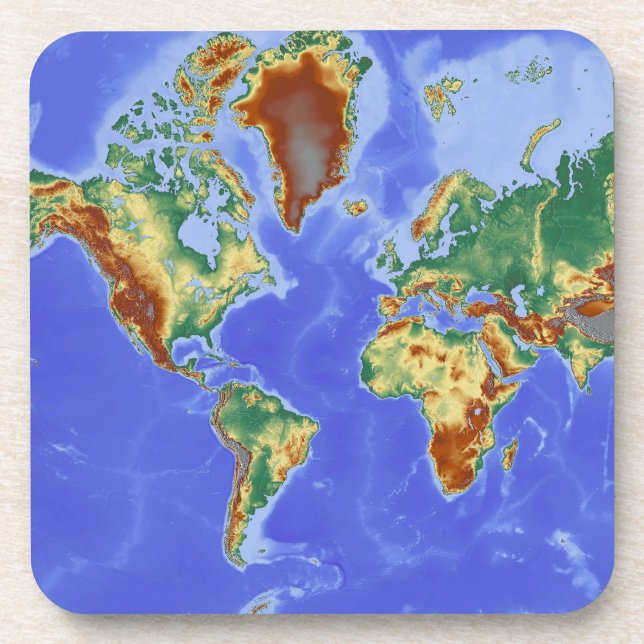 World Geographic International Map Coaster (Front)