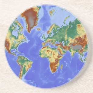 World Geographic International Map Coaster