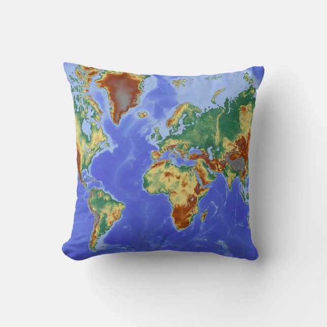 World Geographic International Map Cushion (Front)
