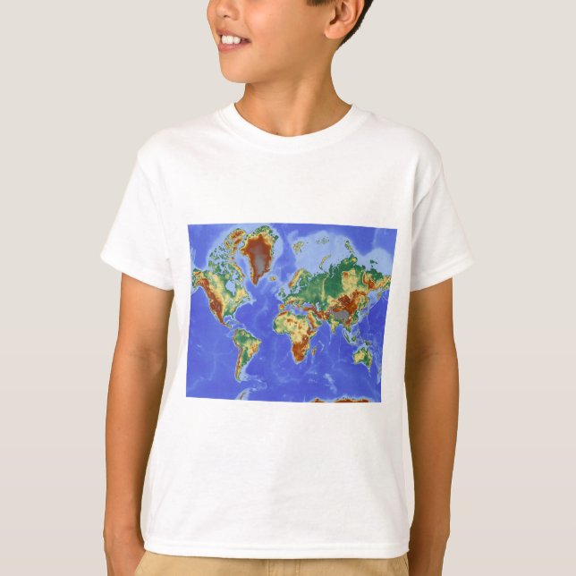 World Geographic International Map T-Shirt (Front)