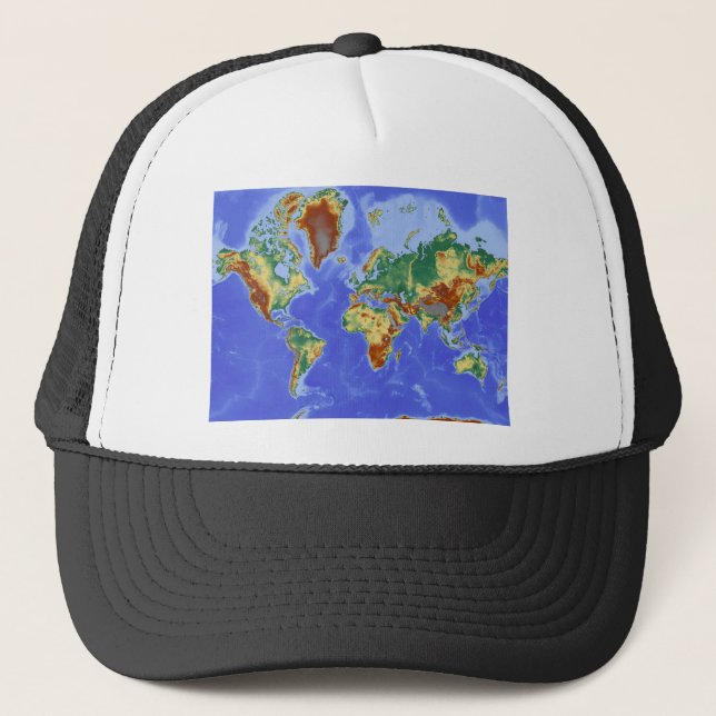 World Geographic International Map Trucker Hat (Front)