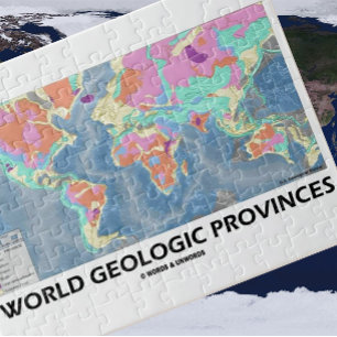 World Geologic Provinces (World Map Geology) Jigsaw Puzzle