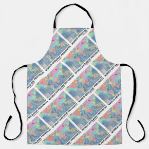 World Geological Provinces World Map Geology Apron