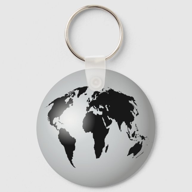 World Globe Key Ring (Front)