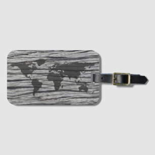 World globe luggage tag