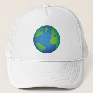 World Globe Map Trucker Hat