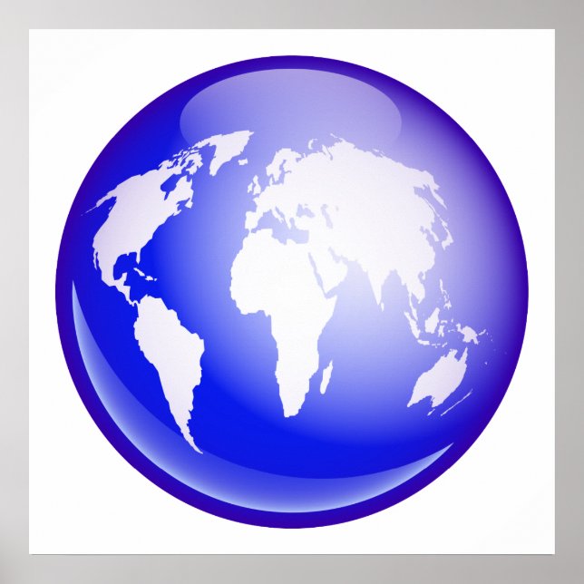 World Globe Poster (Front)