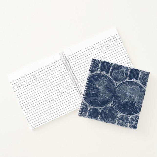World Globes Blueprint Notebook (Inside)