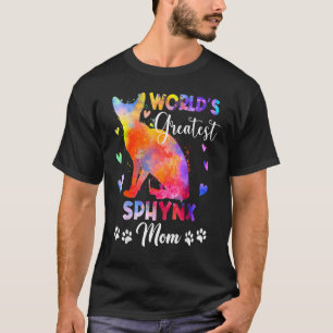 World Greatest Colourful Sphynx Cat Mum Kitten T-Shirt